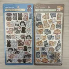 ボンボンドロップシール 和柄 日本犬 柴犬セット