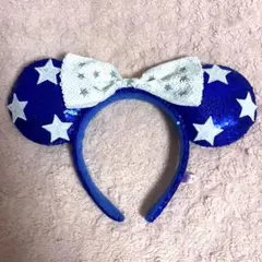 ミニーちゃん　スパンコールカチューシャ　美品　Disney公式