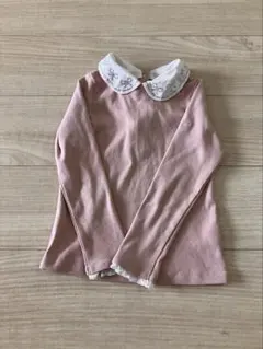 mezzo ピンク 長袖カットソー　つけ襟