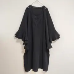 ダブルスタンダードクロージング sov. フレアスリーブ ワンピース M レース