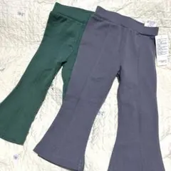 バースデイ フタフタ デイリーライン フレアパンツ ズボン 90