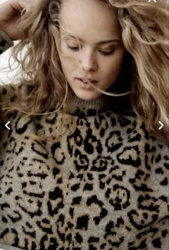 zara ヒョウ柄 ニット セーター