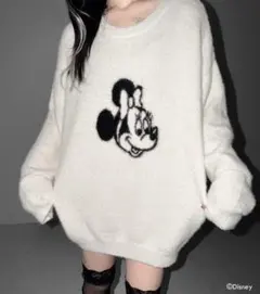 ミッキー&ミニーオーバーシャギーニット