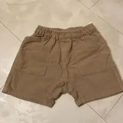 ブリーズ　コーデュロイ ベージュ ハーフパンツ　110