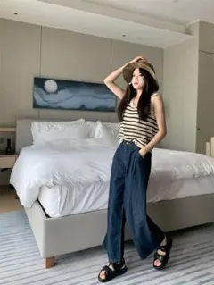 ビッグシルエットパンツ　レディース