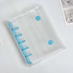 バインダー Ｍ５ リフィル10枚付 シール帳 ブルー