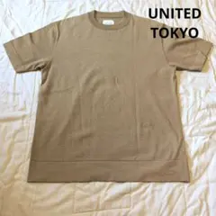 UNITED TOKYO Tシャツ ベージュ 日本製 サイズ2　サマーニットのサムネイル