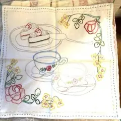 刺繍ランチョンマット カラフル2枚