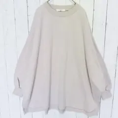 サマンサモスモスブルー ドルマン スウェット ピンクベージュ【F】 ゆったり