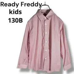 レディフレディ　キッズ シャツ 130B 赤 ストライプ フォーマル 発表会