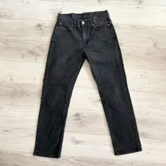 Levi's 514 ストレッチ　ストレートデニム ブラック W29 フェードのサムネイル