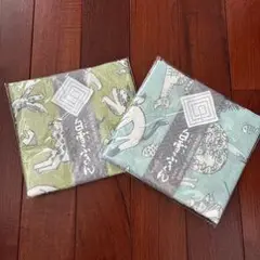 動物柄ハンカチ2枚セット