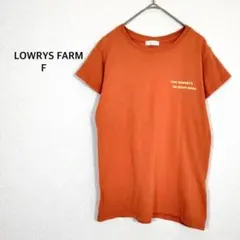 ローリーズファーム◉半袖Tシャツ カットソー F オレンジ カジュアル 重ね着