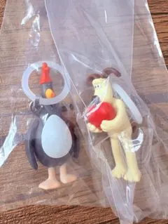 【ガチャガチャ】ウォレスとグルミット　めじるしアクセサリー