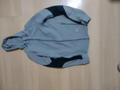 グレー フード付き スウェットパーカー