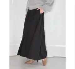 アメリカンホリック ウエストタックフレアスカート 黒 L