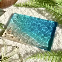 インテリア雑貨　海アート　海の置き物　アクセサリートレイ　南国　貝殻