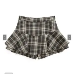 GRL チェック柄フリルスカートパンツ [ks006]