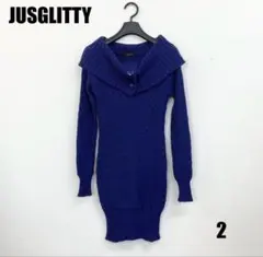 JUSGLITTY ひざ丈ワンピース 2【M】 女性