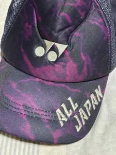 YONEX ALL JAPAN キャップ 紫・黒