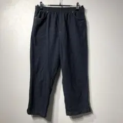 ダークグレー カジュアルパンツ ゴムウエスト