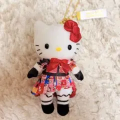 ハローキティ展50周年/マスコットホルダー/ドレス