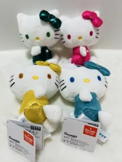 ハローキティ　マスコット　キラキラ　全4種コンプリートセット