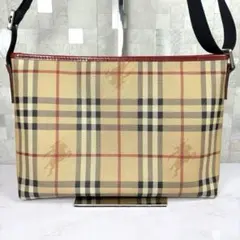 バーバリー BURBERRY ショルダーバッグ ノバチェック レザー PVCのサムネイル