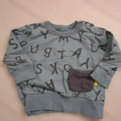 アルファベットプリント トレーナー 90cm