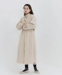 TINA:JOJUN／3WAY ロングコート／アイボリー