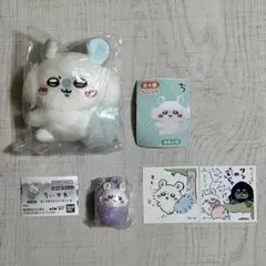 【モモンガ】クリップぬいぐるみ　おくるみマスコットチャーム　シールコレクション