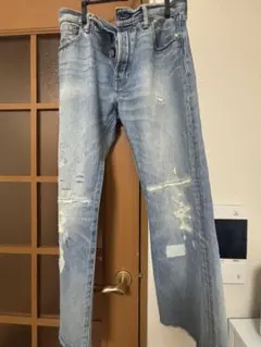 LEVI’S 501 ライトブルー ダメージ加工