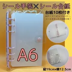 クリアシール帳 A6サイズ リフィル10枚 付き 推し活収納