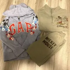 ミッキー　子ども服　セットアップ　耳付きパーカー　110 GAP