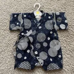 くろわっさんすべべ ベビー甚平 ロンパース60〜70cm