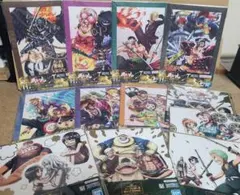 未開封　ワンピース 一番くじ アートプレート 7枚 　メモリアル色紙 5枚