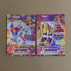 ホワイトスカイヴェールトップス サンベリーナブーケブーツ アイカツカード