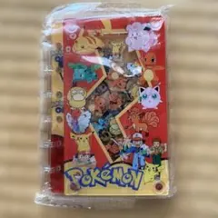 ポケモン ピカチュウ シャカシャカアクリルノート　シール帳バインダー　A7