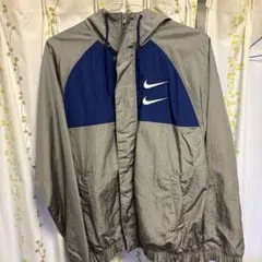 Nike ナイロンジャケット L グレー/ネイビー