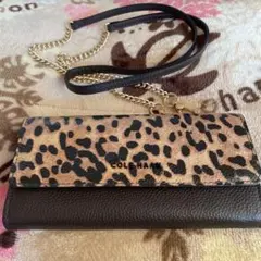 COLE HAAN ヒョウ柄 長財布