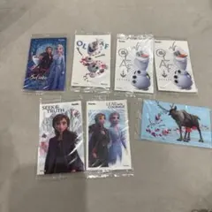 ディズニー オラフ アナ エルサ ステッカー ７枚　アナ雪