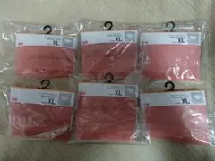 新品　ユニクロ　レディースXL　ショーツ　オレンジ色　　6点セット