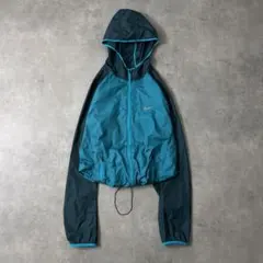 NIKE アーカイブ テック シェルジャケット Y2K ドローコード 水色 M