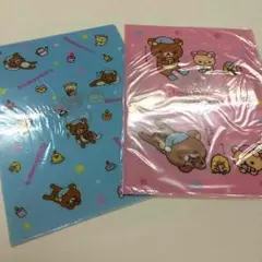 リラックマ☆ローソンオリジナルクリアファイル２枚セット