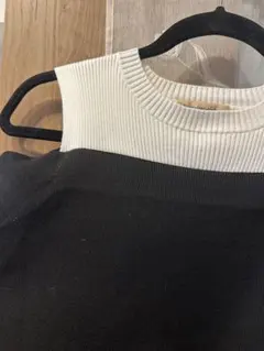 試着のみApuweiser-riche ニットワンピース 黒 M サイズ2