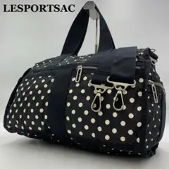 レスポートサック トートバッグ ハンド ショルダー 水玉模様 大容量 収納力◎