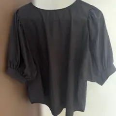anyFAM ブラウス　シャツ　黒　半袖のサムネイル
