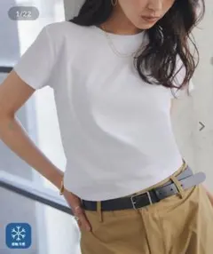 【新品】神戸レタス 接触冷感 ミニTシャツ 半袖 ホワイト Mサイズ