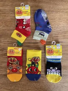 アンパンマン　靴下　5足セット　12-15cm