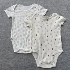 カーターズ　ユニクロ　ロンパース　２枚セット　花柄　北欧柄